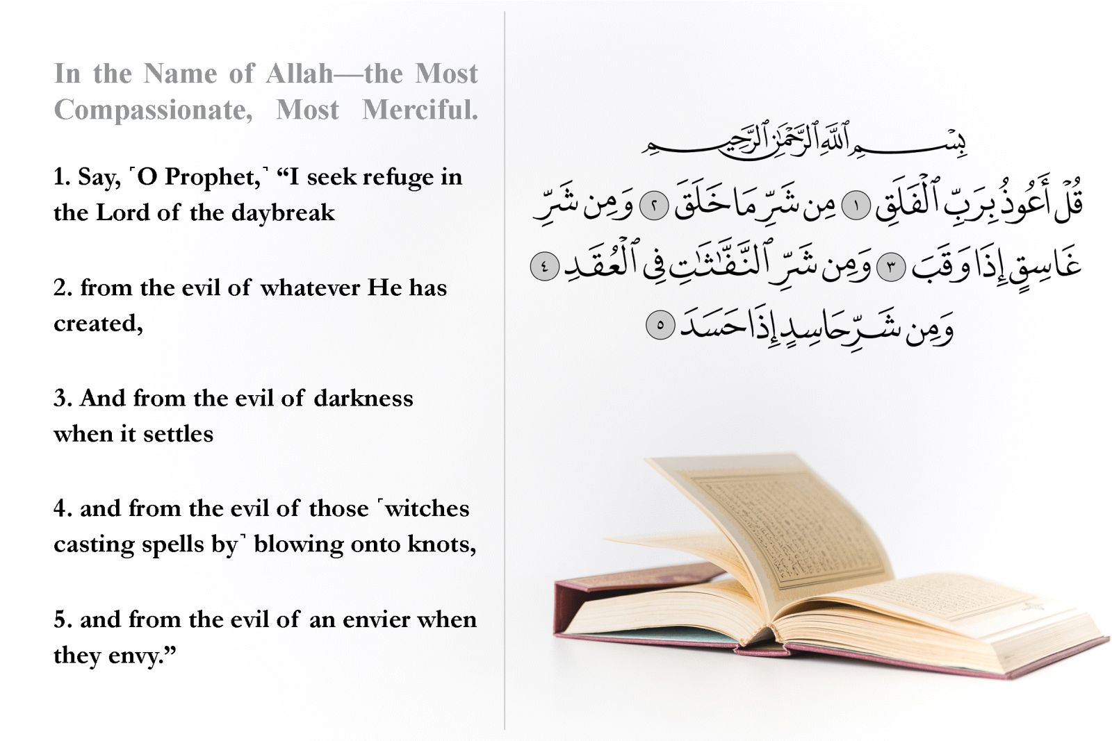 Surat Al-Falaq: Divine Protection from All Evils | About Islam