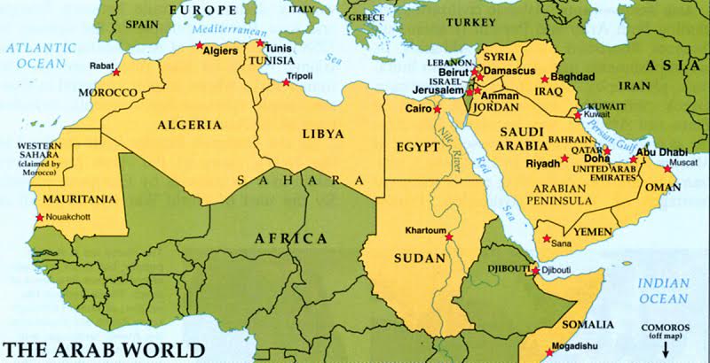 names-of-arabic-speaking-countries-in-arabic