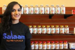 Ms. Arshad, CEO and founder of Salaam Nutritionals.