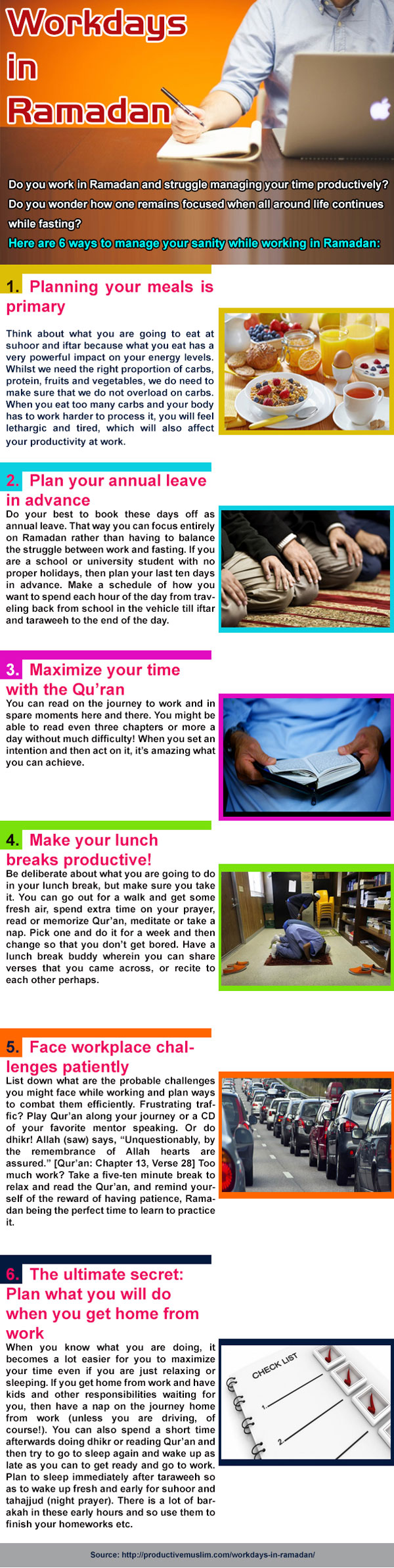 6 Ways to Have a Productive Workday in Ramadan