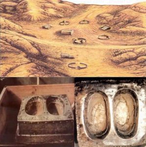 The footprints of Prophet Ibrahim while building the Ka'bah.