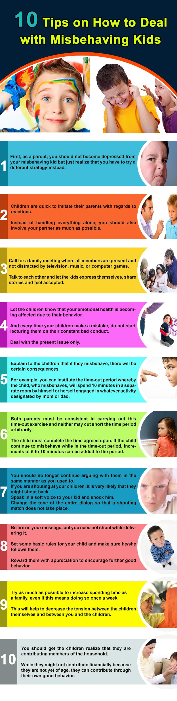 10 Tips on How To Deal with Misbehaving Kids