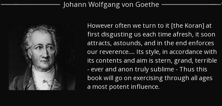 Goethe on Quran
