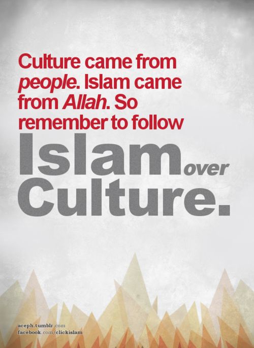 Islam vs culture