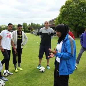Annie Zaidi - Coach at Leicester City Football Club Community Trust.