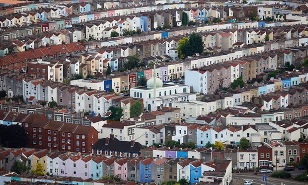  Aerial view of the Bristol Jamia mosque. Photograph: Alamy Stock Photo 