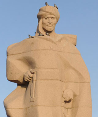 Al-Farabi's Statue in Kazakhstan.