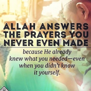 Allah answers dua