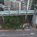 China constructs a monorail through apartments