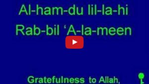 Learn Salat's Arabic -Al- Fatihah