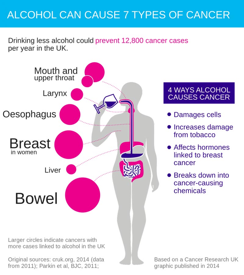 Single Alcoholic Drink Per Day Increases Breast Cancer
