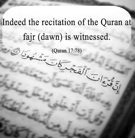 For This We Should Recite The Quran At Fajr About Islam