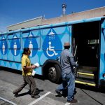 US city buses become showers for the homeless