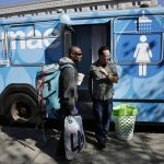 US city buses become showers for the homeless