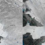 Huge chunks of ice break away from Greenland's Store glacier