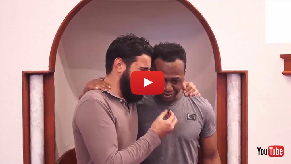 Muslim Becomes Emotional When His Friend Converts To Islam