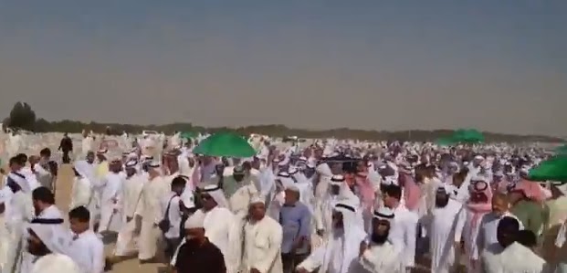 Large Gathering at Someone’s Funeral Prayer