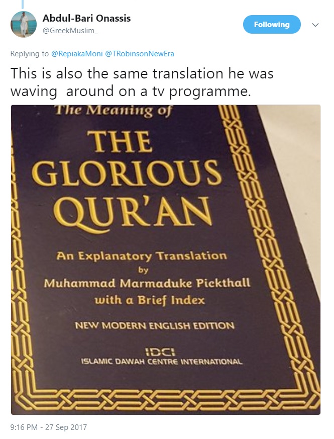 Man Converts to Islam after EDL Leader Asked People to Read Qur’an - About Islam