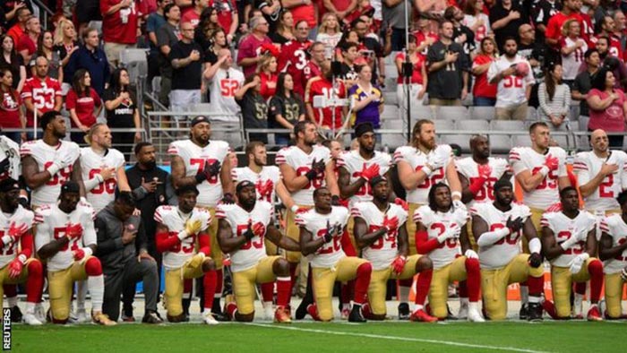 NFL Players Cntinue Protest in Defiance of Trump