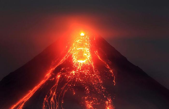 Thousands Flee Erupting Volcano