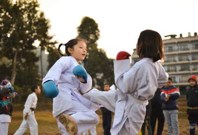 Playing Karate in Competitions