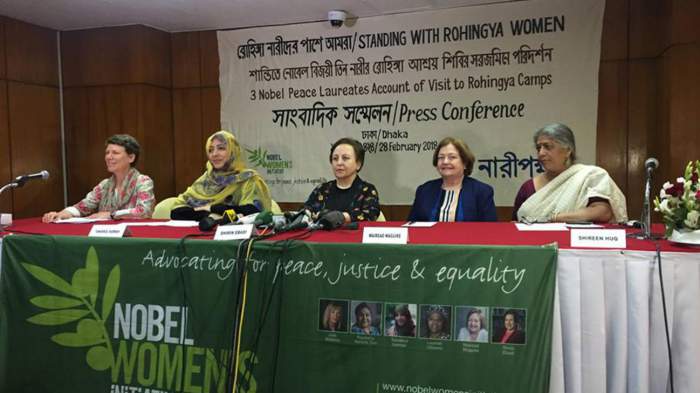 Female Nobel Laureates Meet Rohingya Women in Bangladesh - About Islam