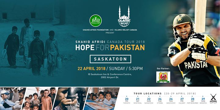 Shahid Afridi Tour in Canada- A Fundraising Event - About Islam