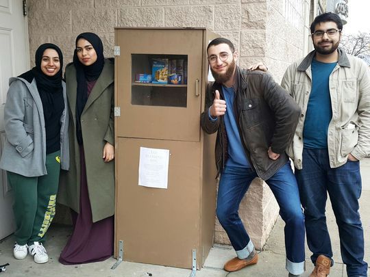 Muslim Students 'Blessing Box' Feeds Detroit Poor - About Islam