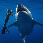 Diver Filmed with Huge Great White Shark Off Hawaii - About Islam