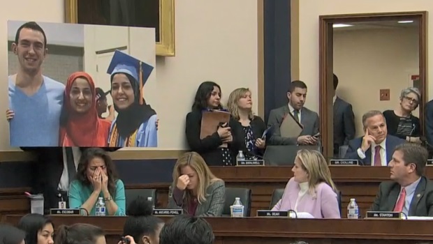 Chapel Hill: Father of Slain Students Brings Congress Committee to Tears - About Islam