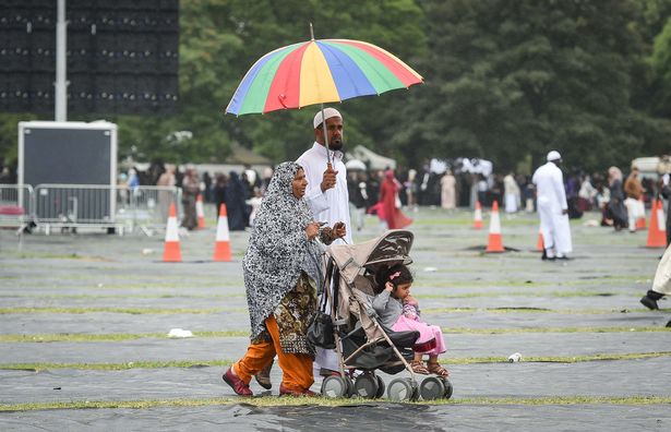 Rain Disrupts`Eid Al-Adha Plans in Birmingham