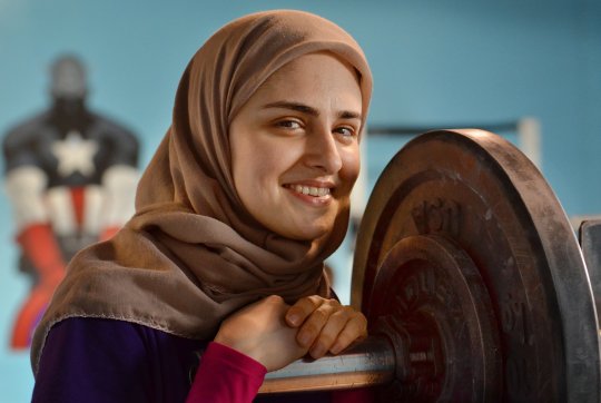 Muslim weightlifter