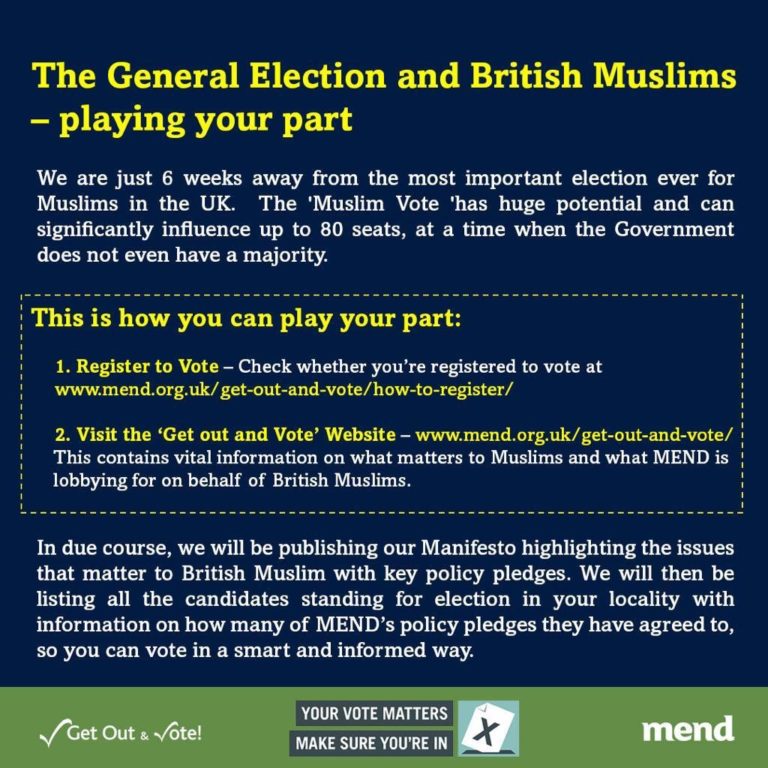 British Muslim Groups Urge Muslims to Vote in Election - About Islam