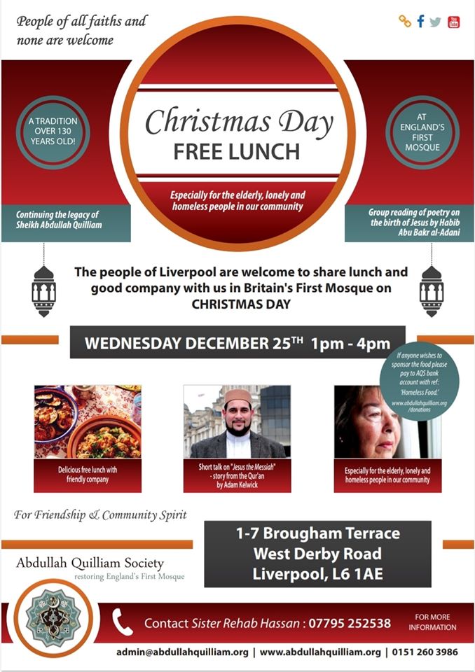 Britain’s First Mosque Hosts Christmas Day Lunch for Everyone - About Islam