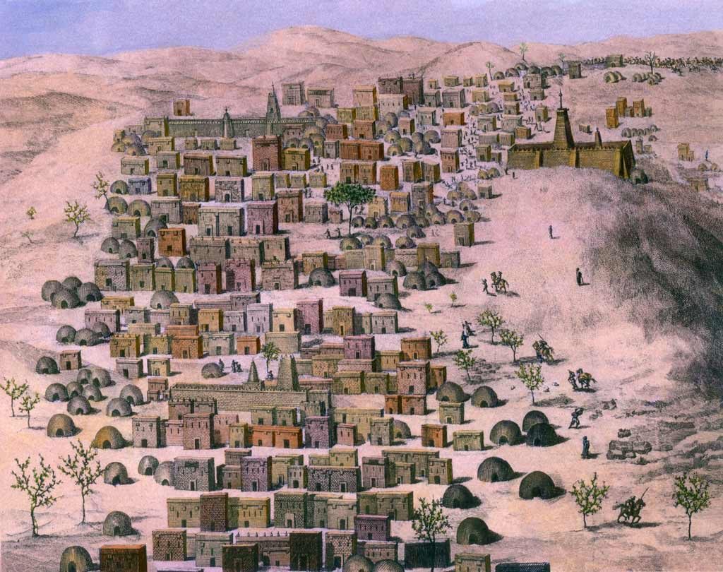 First European image of the African city Timbuktu by Ren_-Auguste Caillie (1799- 1838) Caillie was the first European to return from Timbuktu described in THE UNVEILING OF TIMBUCTOO