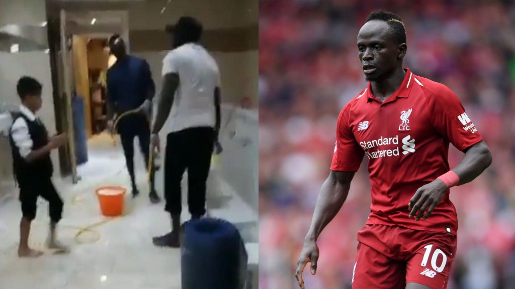 Mane has been seen cleaning toilets in a Liverpool mosque