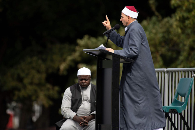 Linwood Mosque Imam Alabi Lateef Zirullah, left, and Al Noor Mosque Imam Gamal Fouda. Photo: NZH/Mark Mitchell