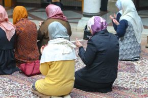 Muslim women making dua