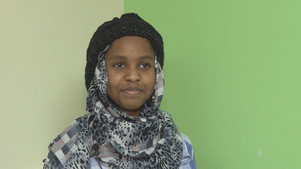 Nagaht Mahamad, 12, says for her, the club acts as a support system and a place to make new friends. (Hala Ghonaim/CBC )