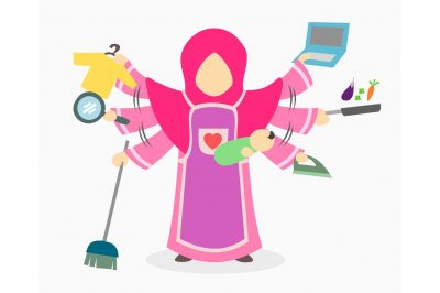 Muslim mother supermom