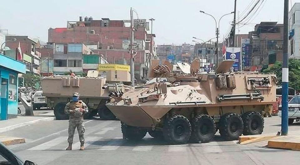 The streets of Peru during the quarantine