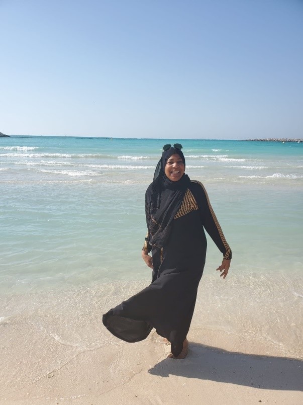 Zakiyyah Cooper during her recent trip to Dubai