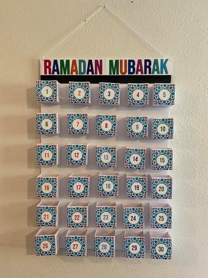 Khadijab Bint Ayoob’s Ramadan calendar, which she re-sales on ezCelebrations.com