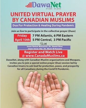 Canadian Muslims Hold United Virtual Prayer - About Islam