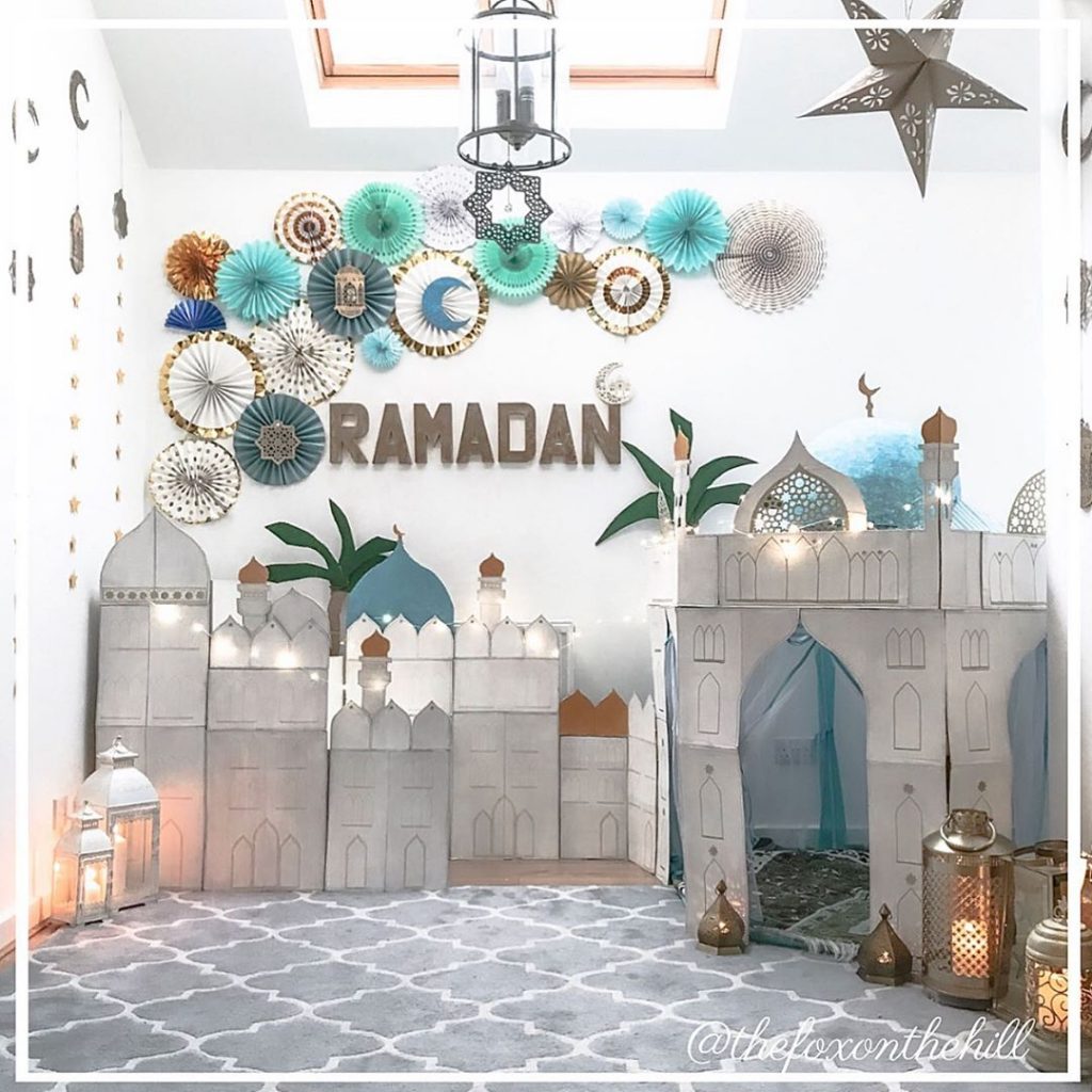 Family Creates Cardboard Mosque at Home for Lockdown Ramadan - About Islam