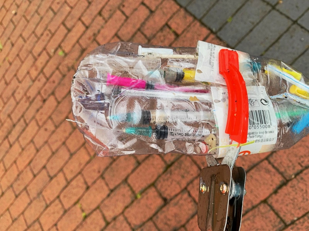 Heroin needles and syringes were recovered by the Waste Warriors