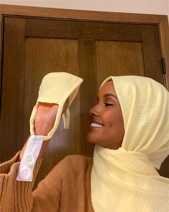 Halima Aden Designs Face Masks  for Hijabi Healthcare 