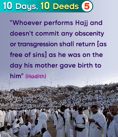 Deeds on the 10 Days of Dhul-Hijjah