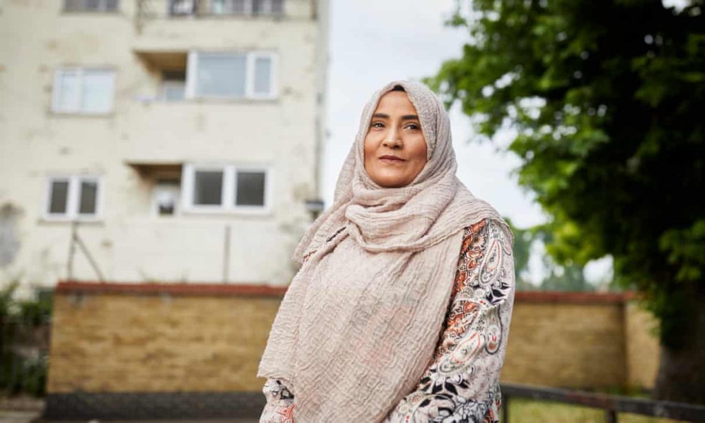 Jusna Begum supports bereaved Muslim families by washing the bodies of those they have lost. The process is an essential part of the grieving process, she says. Photograph: David Levene/The Guardian