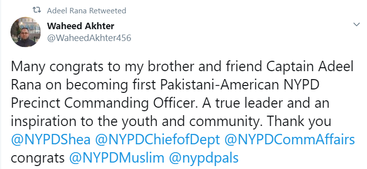 US Muslim Becomes First to Assume Charge of NYPD Patrol Precinct - About Islam
